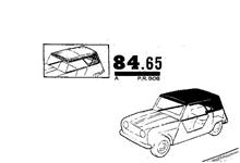 Renault 4 Parts Manual PR 808, 6th edition, Plein-Air specific pages